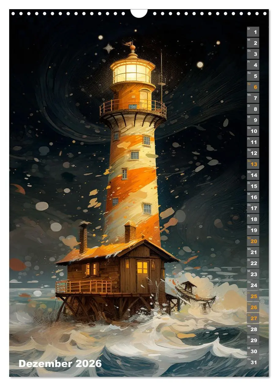 Bild: 9783516313956 | Wächter der Meere - Surreale Architektur (Wandkalender 2026 DIN A3...