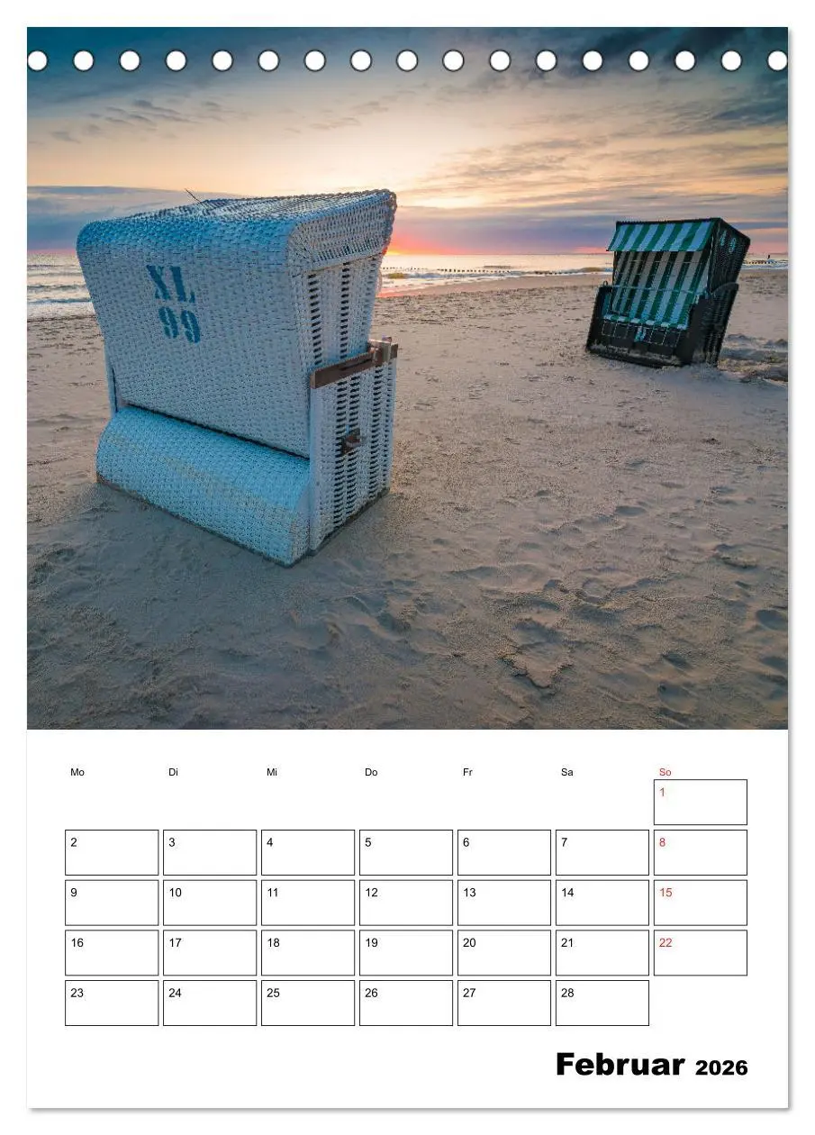 Bild: 9783516483956 | Usedom - Inseltraum im Norden (Tischkalender 2026 DIN A5 hoch),...