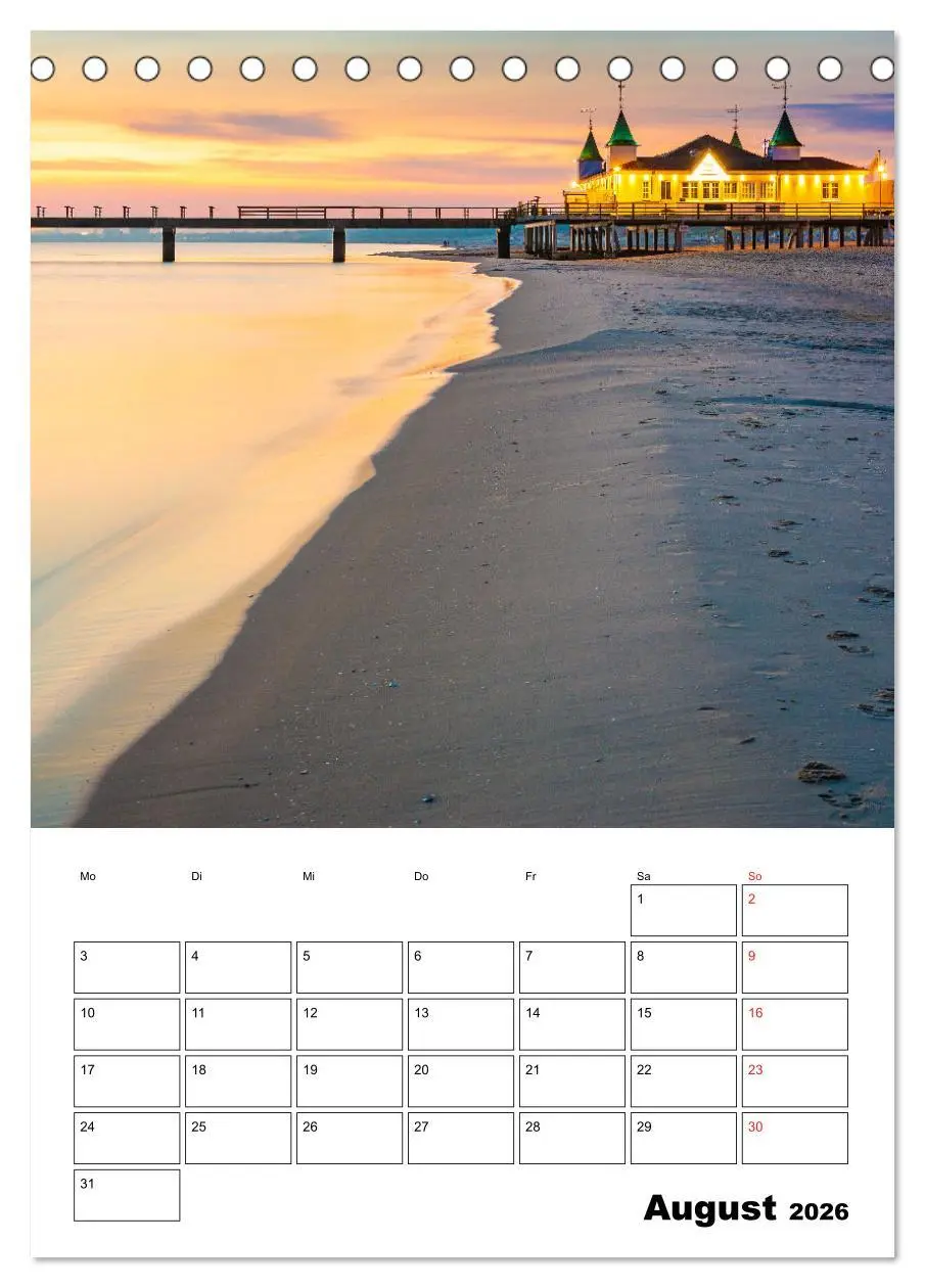 Bild: 9783516483956 | Usedom - Inseltraum im Norden (Tischkalender 2026 DIN A5 hoch),...