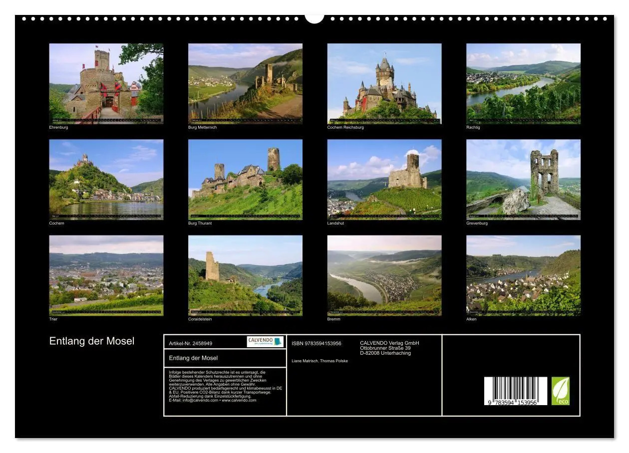 Bild: 9783594153956 | Entlang der Mosel (hochwertiger Premium Wandkalender 2027 DIN A2...
