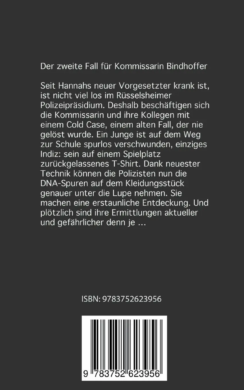 Rückseite: 9783752623956 | Cold Case Spurlos | Rhein-Main-Krimi 2 | Sandra Hausser | Taschenbuch