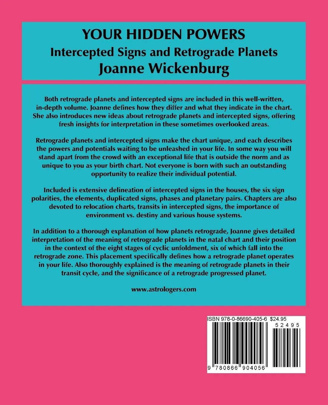 Rückseite: 9780866904056 | Your Hidden Powers | Intercepted Signs and Retrograde Planets | Buch