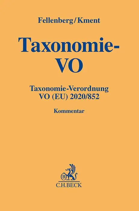 Cover: 9783406794056 | Taxonomie-Verordnung | Taxonomie-Verordnung VO (EU) 2020/852 | Buch