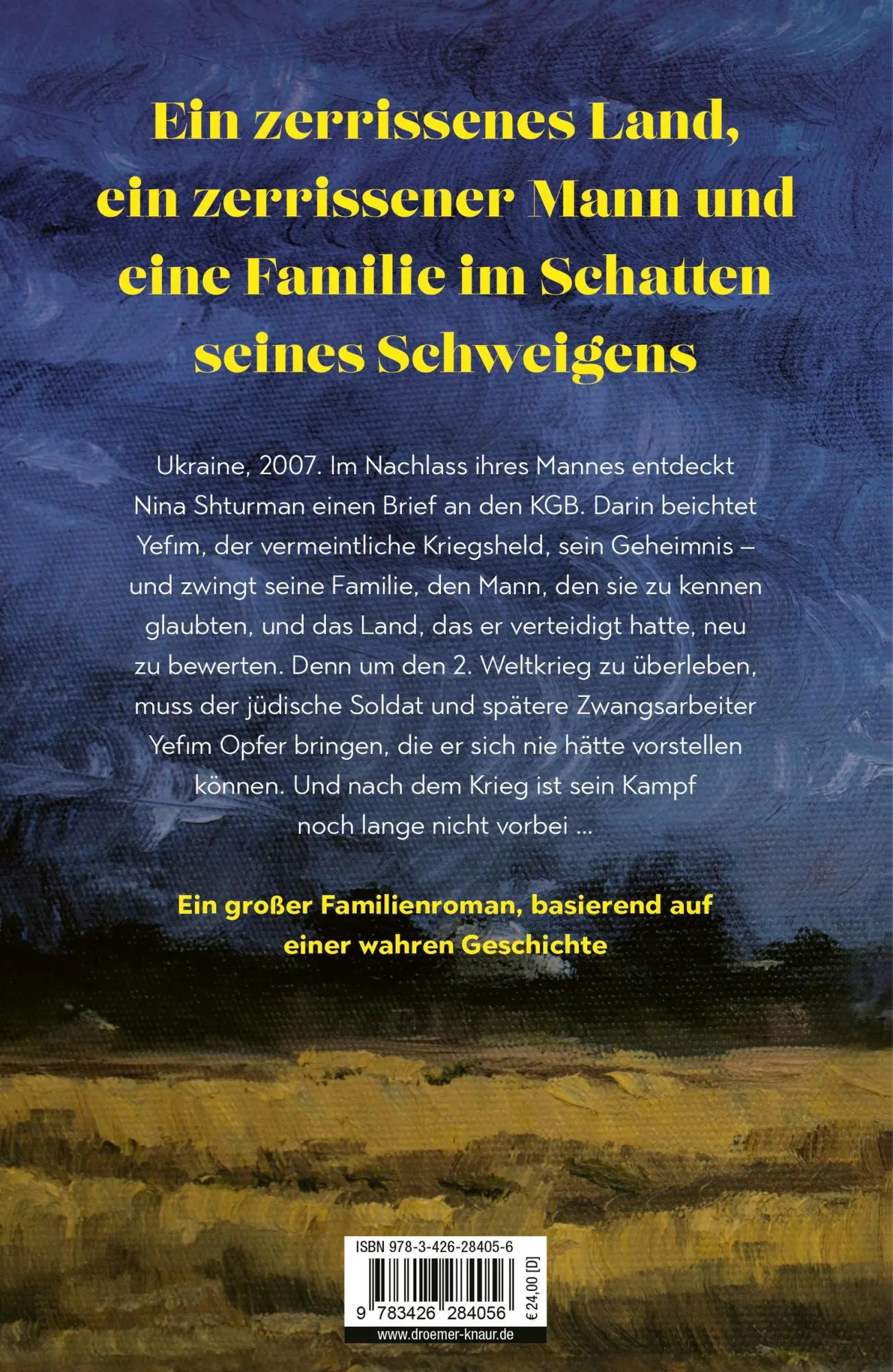 Rückseite: 9783426284056 | Der gute Name unseres Vaters | Roman | Sasha Vasilyuk | Buch | 400 S.