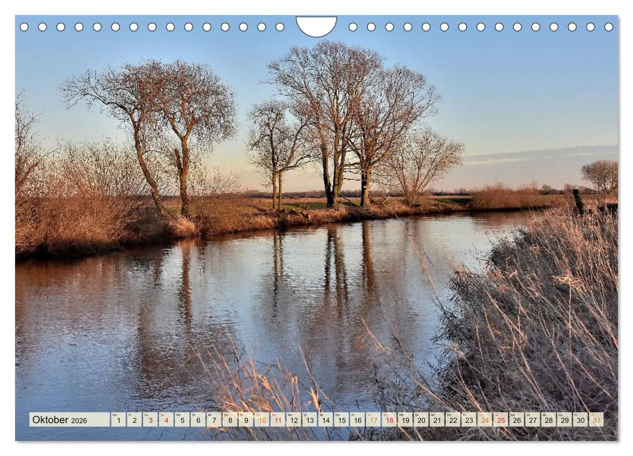 Bild: 9783457734056 | Landschaft an der Wümme (Wandkalender 2026 DIN A4 quer), CALVENDO...