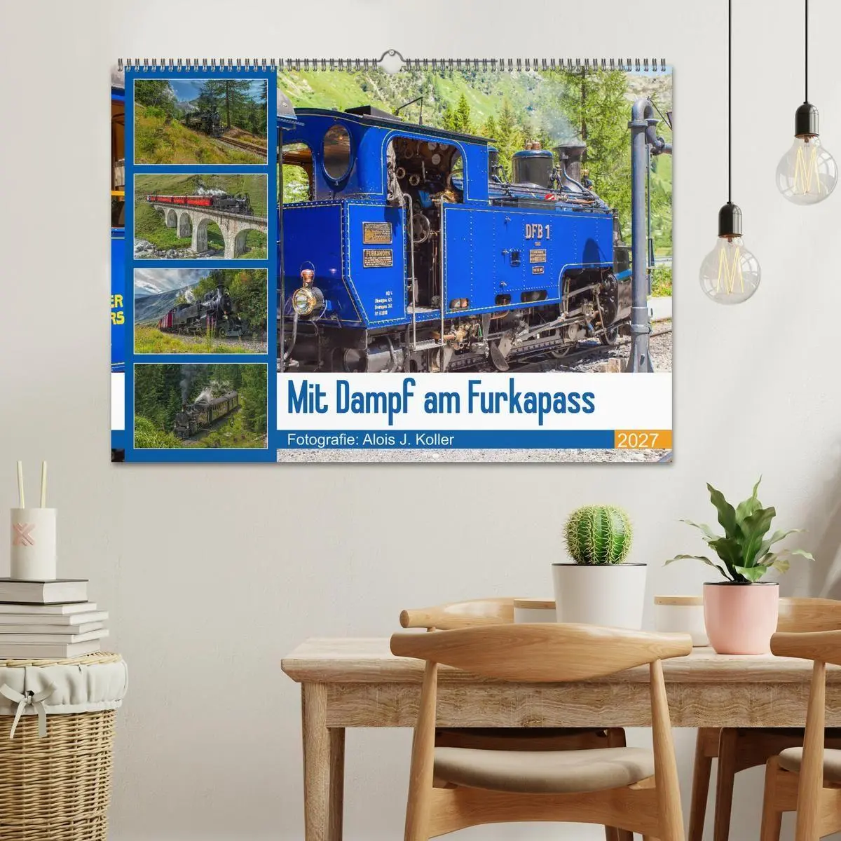 Bild: 9783569844056 | Mit Dampf am Furkapass (Wandkalender 2027 DIN A2 quer), CALVENDO...