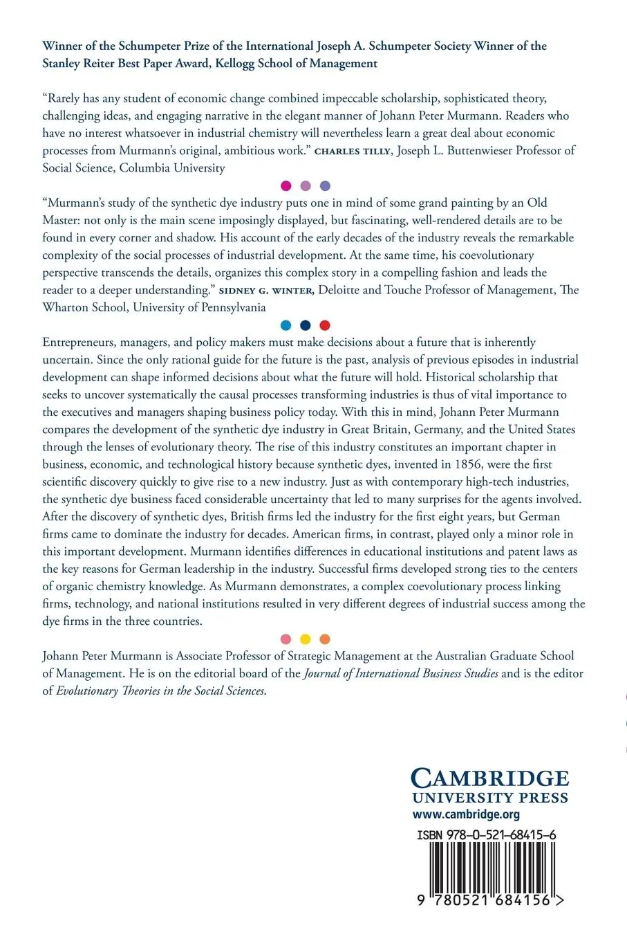 Rückseite: 9780521684156 | Knowledge and Competitive Advantage | Johann Peter Murmann | Buch