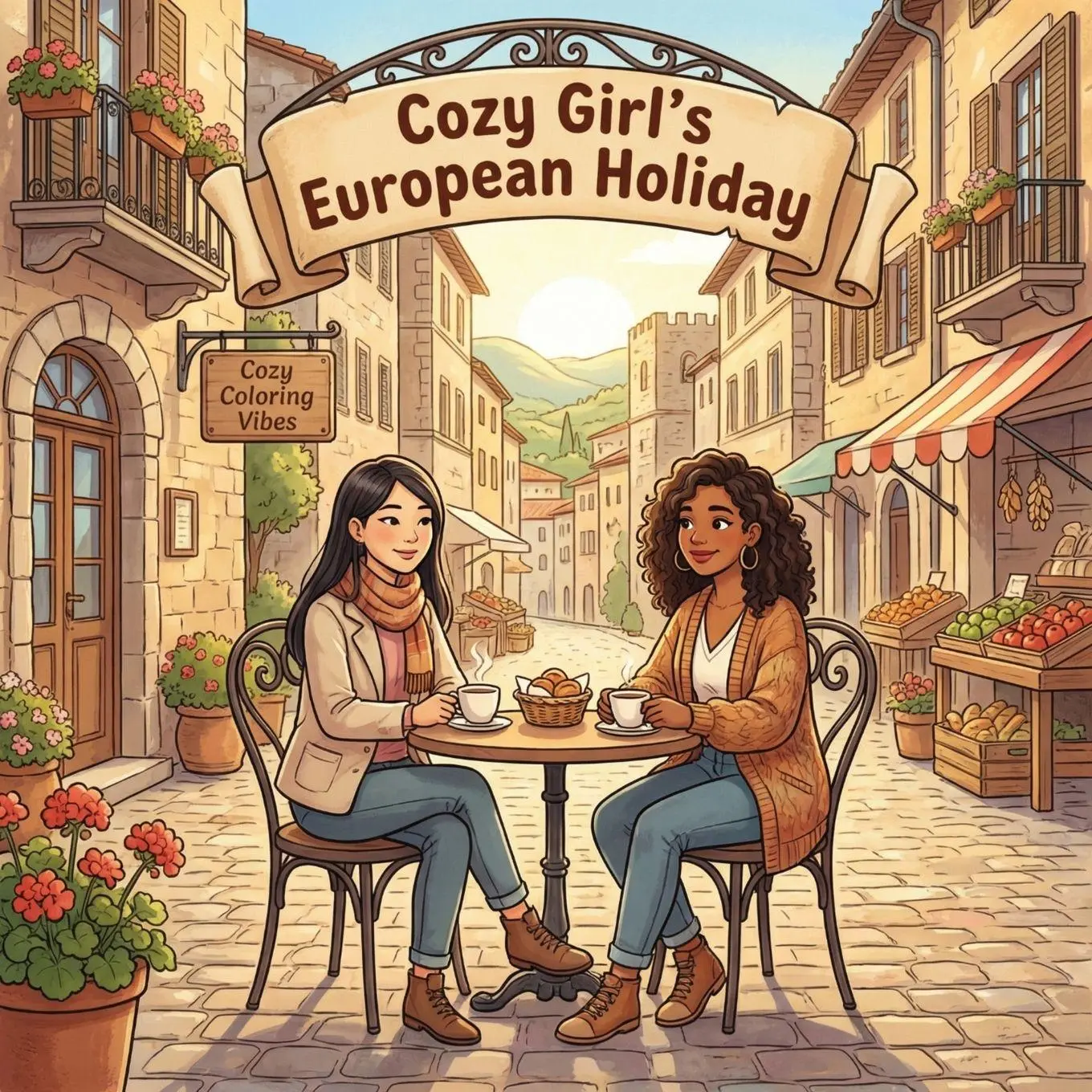 Cover: 9781965964156 | Cozy Girl's European Holiday | Cozy Coloring Vibes | Taschenbuch