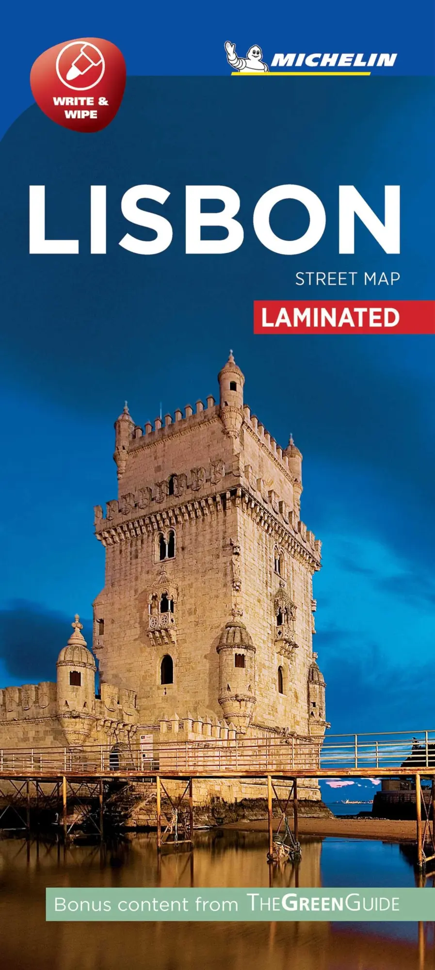 Cover: 9782067214156 | Lisbon - Michelin City Map 9208 | Laminated City Plan | Michelin
