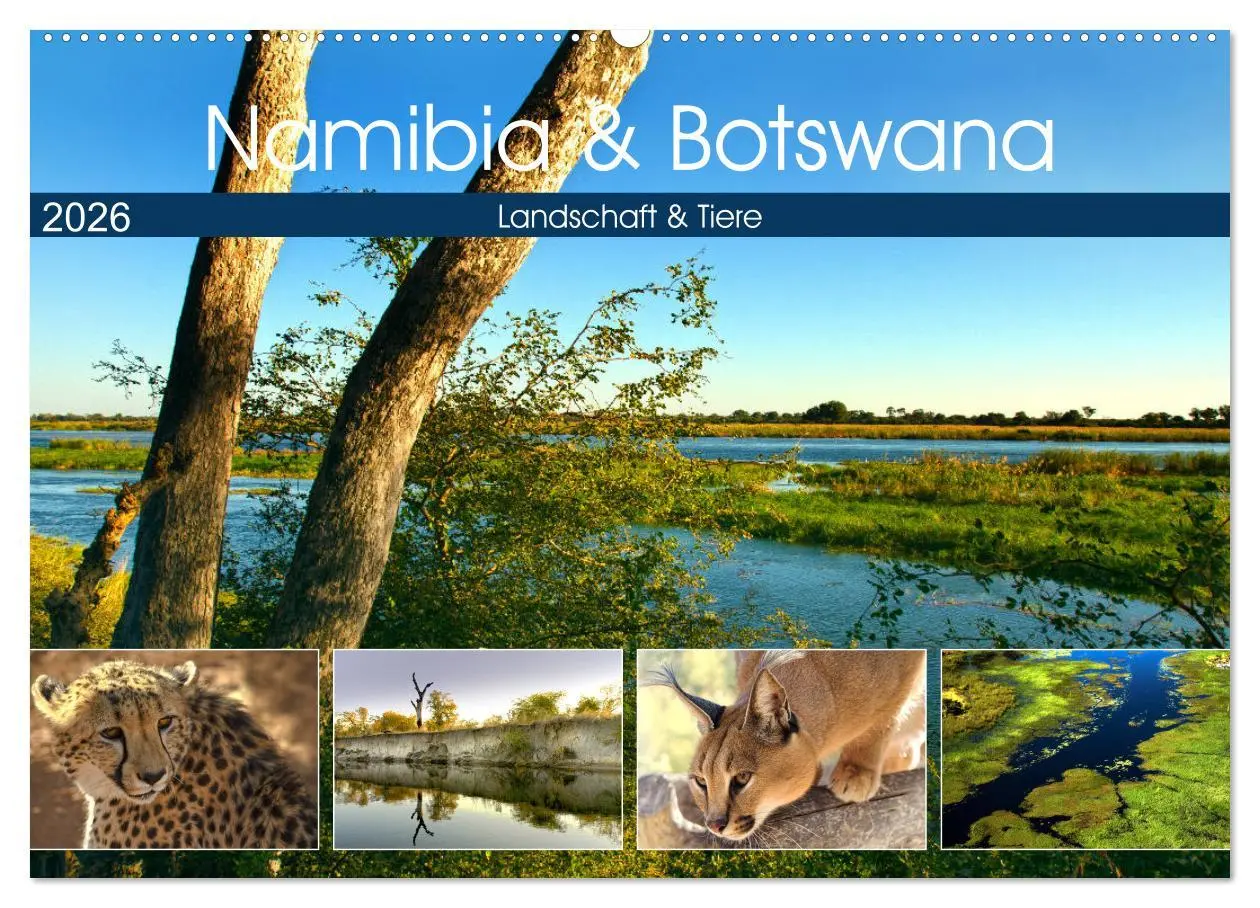 Cover: 9783457724156 | Namibia &amp; Botswana (Wandkalender 2026 DIN A2 quer), CALVENDO...