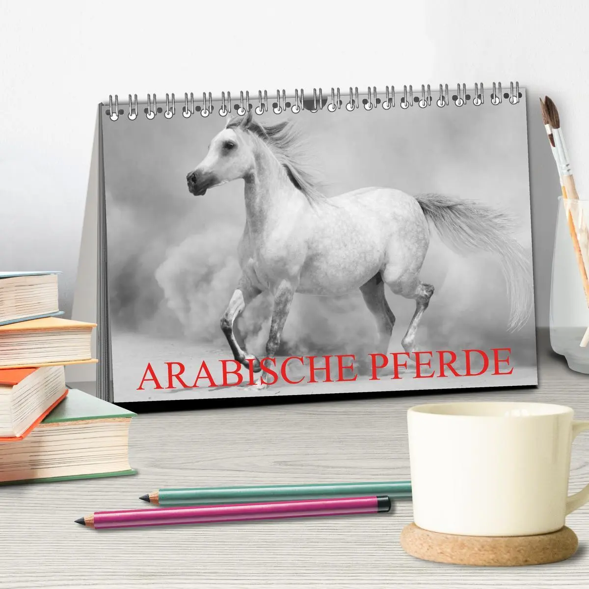 Bild: 9783516124156 | Arabische Pferde (Tischkalender 2026 DIN A5 quer), CALVENDO...