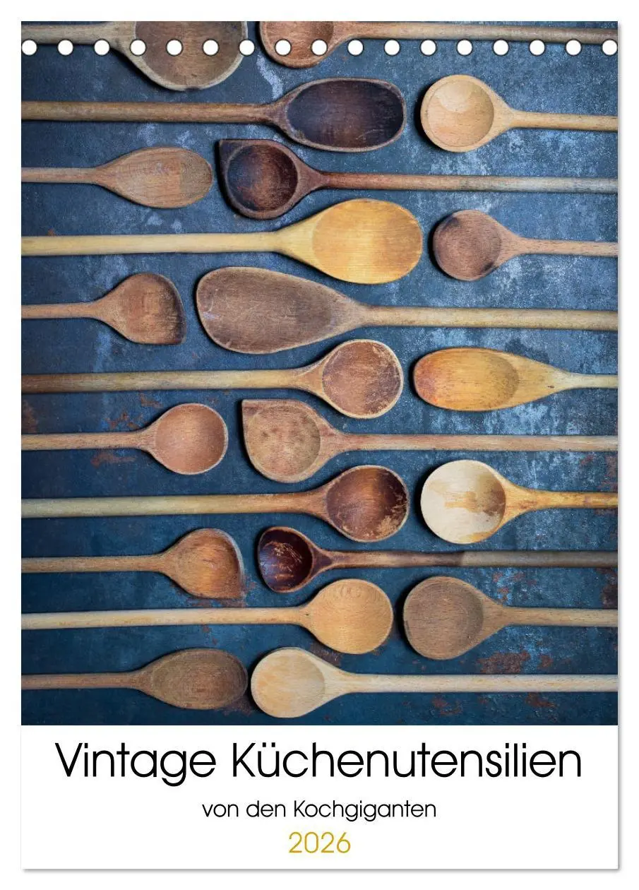 Cover: 9783516364156 | Vintage Küchenutensilien (Tischkalender 2026 DIN A5 hoch), CALVENDO...
