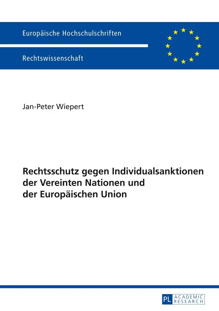 Cover: 9783631654156 | Rechtschutz gegen Individualsanktionen der Vereinten Nationen und...