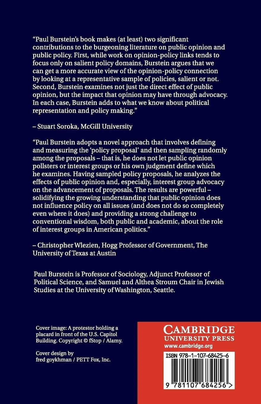 Rückseite: 9781107684256 | American Public Opinion, Advocacy, and Policy in Congress | Burstein