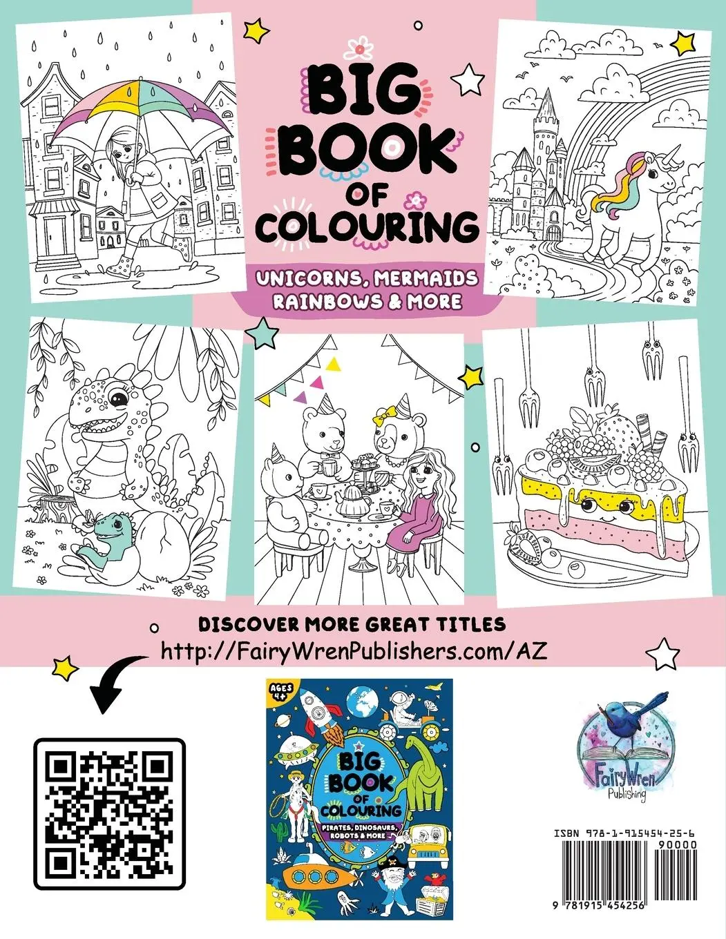Rückseite: 9781915454256 | Big Book of Colouring for Girls | Children Ages 4+ | Publishing | Buch