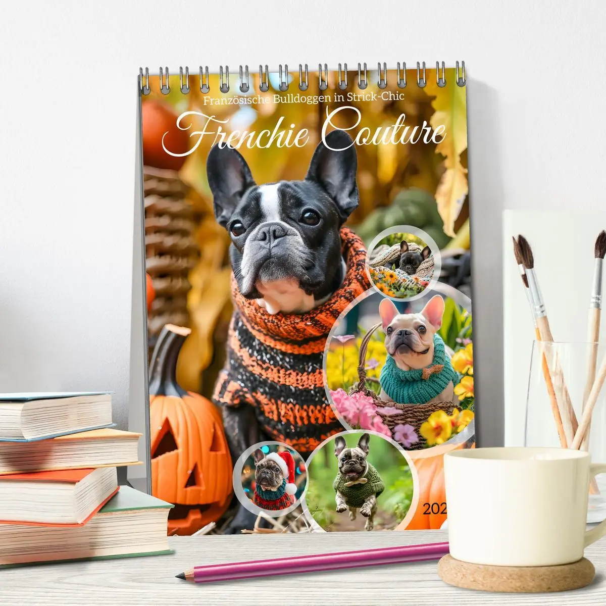 Bild: 9783516284256 | Frenchie Couture - Französische Bulldoggen in Strick-Chic...