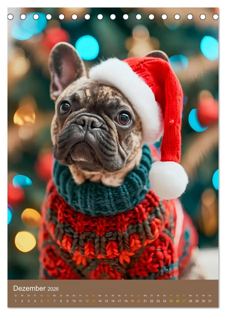 Bild: 9783516284256 | Frenchie Couture - Französische Bulldoggen in Strick-Chic...