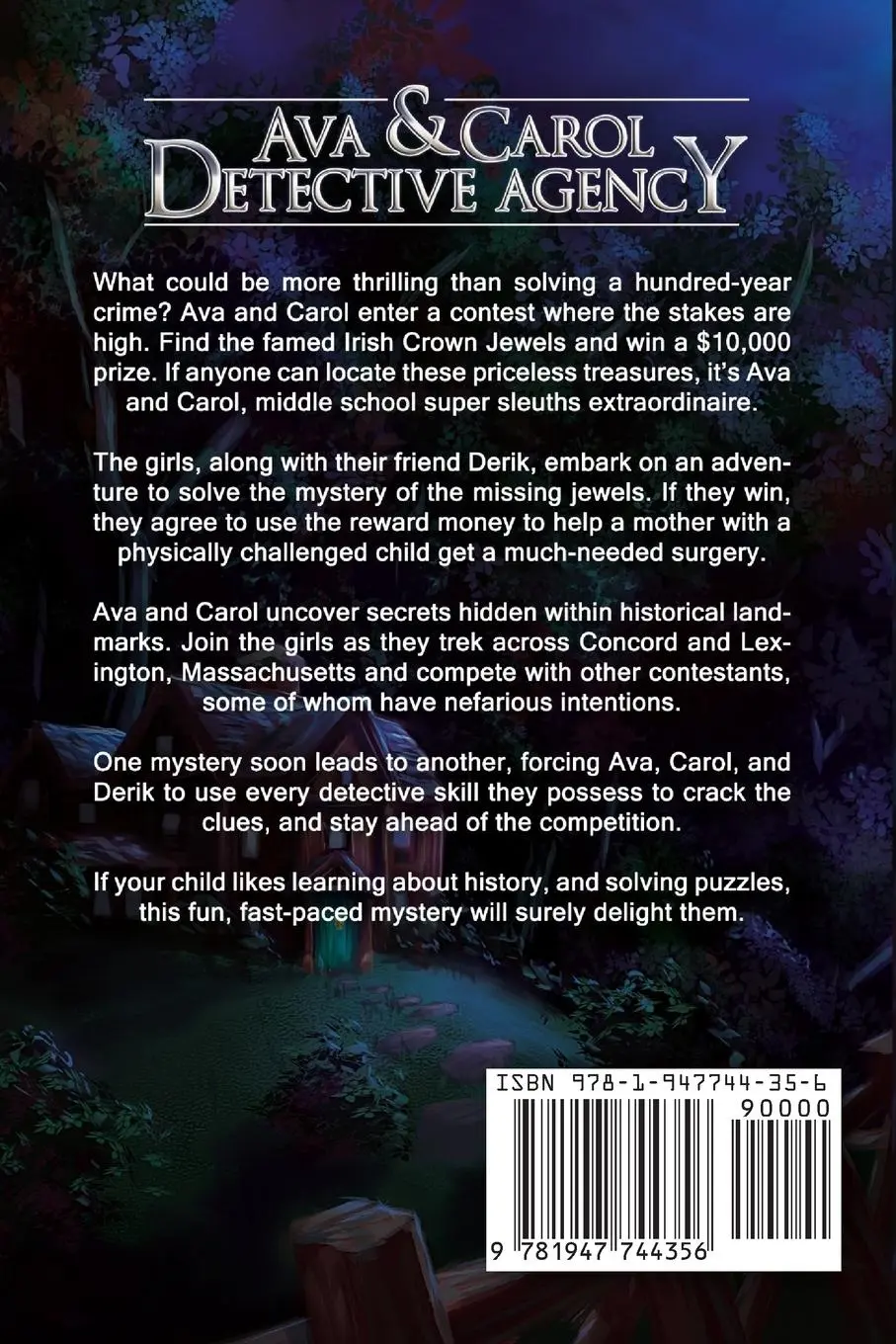 Rückseite: 9781947744356 | The Crown Jewels Mystery (Book 6) | Ava &amp; Carol Detective Agency
