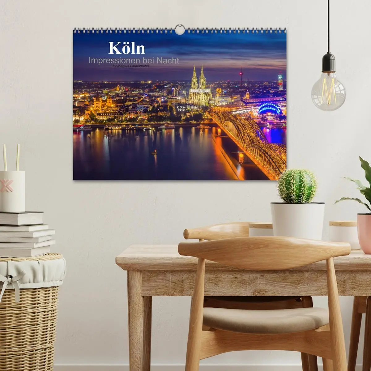 Bild: 9783516034356 | Köln Impressionen bei Nacht (Wandkalender 2026 DIN A3 quer),...