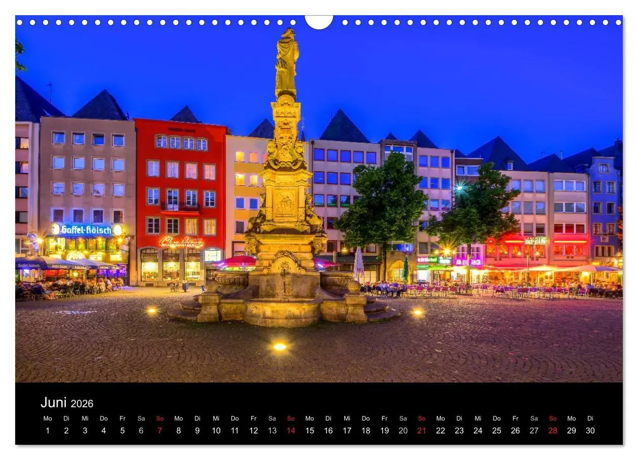 Bild: 9783516034356 | Köln Impressionen bei Nacht (Wandkalender 2026 DIN A3 quer),...