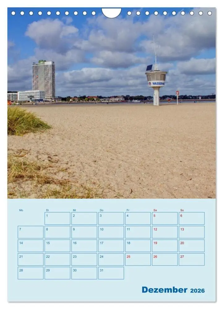 Bild: 9783516274356 | Priwall bei Travemünde - Terminplaner (Wandkalender 2026 DIN A4...