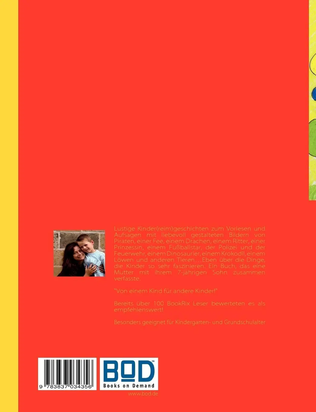 Rückseite: 9783837034356 | Kinder(reim)geschichten | mit liebevoll gestalteten Bildern | Buch