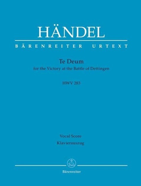 Cover: 9790006544356 | Dettinger Te Deum - HWV 283 | Georg Friedrich Händel | Taschenbuch