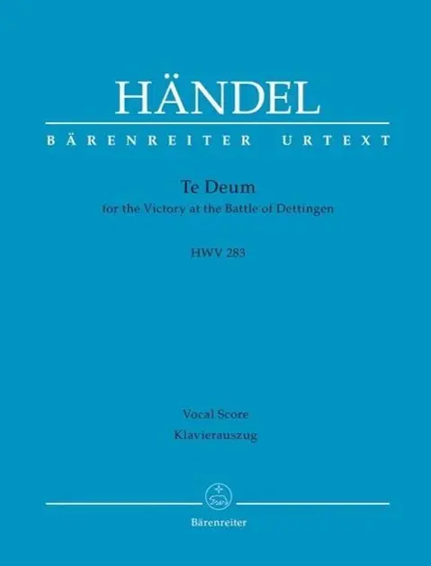 Cover: 9790006544356 | Dettinger Te Deum - HWV 283 | Georg Friedrich Händel | Taschenbuch