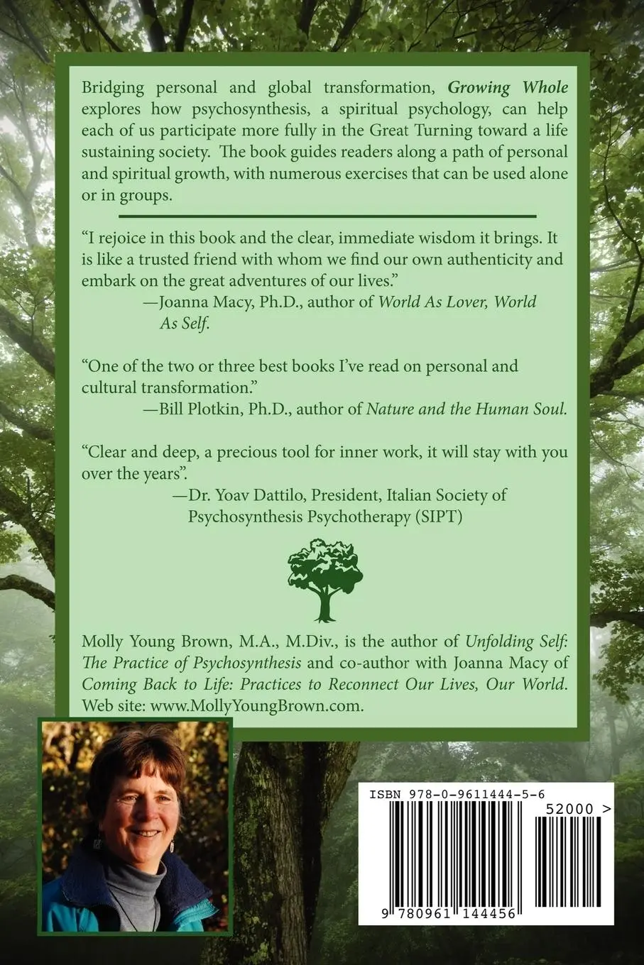 Rückseite: 9780961144456 | Growing Whole | Self-Realization for the Great Turning | Brown | Buch