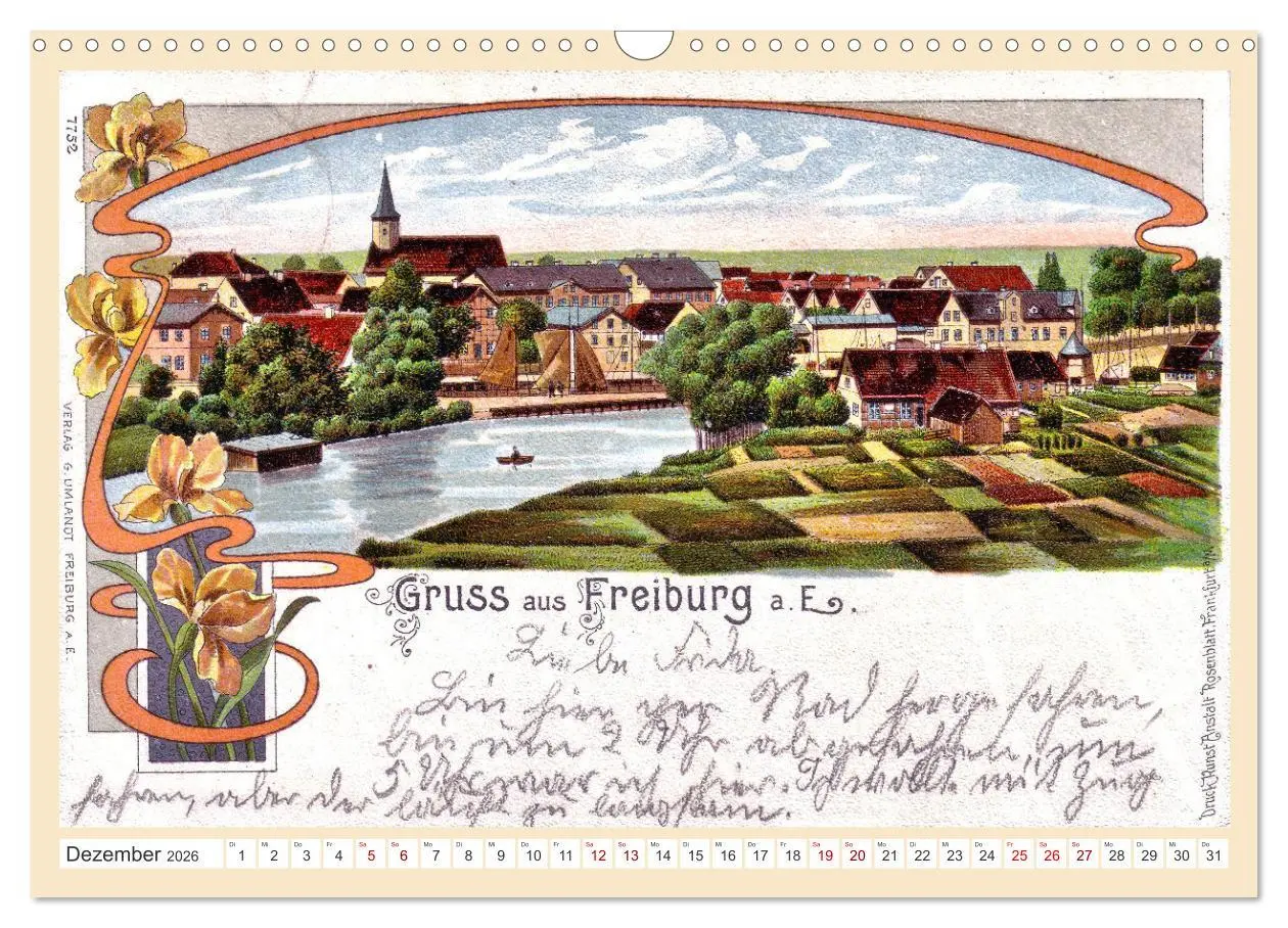 Bild: 9783457484456 | Gruß aus Freiburg an der Elbe (Wandkalender 2026 DIN A3 quer),...