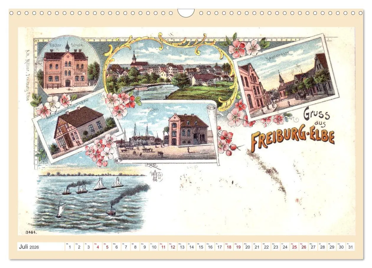 Bild: 9783457484456 | Gruß aus Freiburg an der Elbe (Wandkalender 2026 DIN A3 quer),...