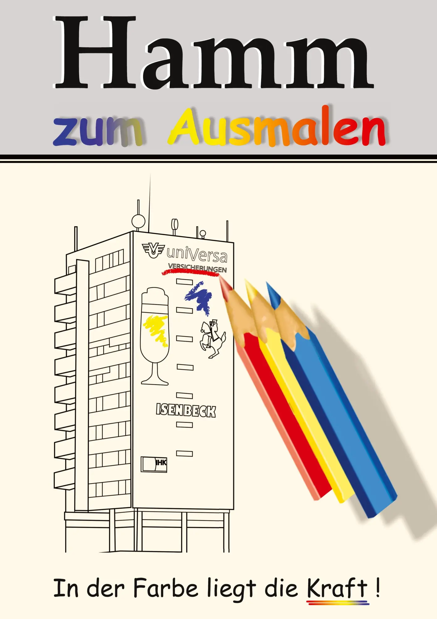 Cover: 9783847854456 | Hamm zum Ausmalen | In der Farbe liegt die Kraft! | Vincent Richter