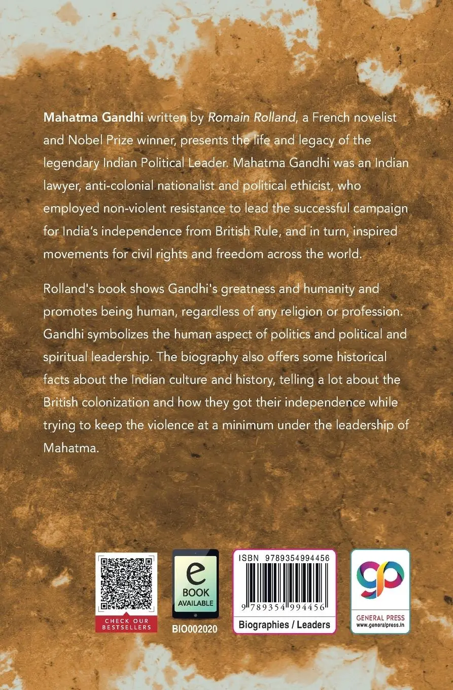 Rückseite: 9789354994456 | Mahatma Gandhi | Romain Rolland | Taschenbuch | Englisch | 2022