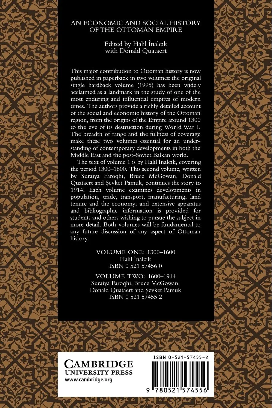 Rückseite: 9780521574556 | An Economic and Social History of the Ottoman Empire | Volume 2 | Buch