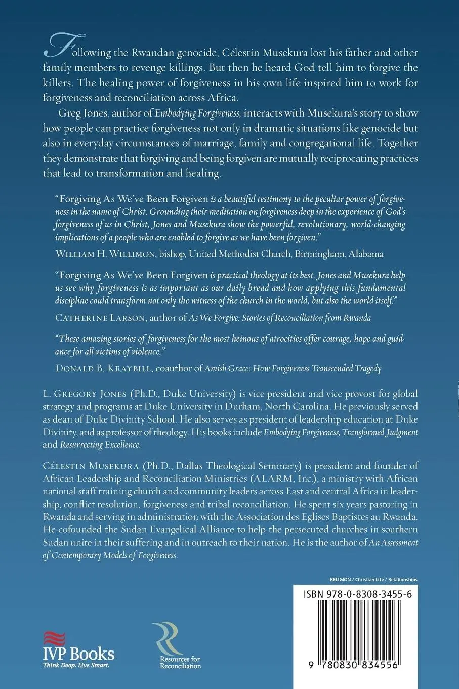 Rückseite: 9780830834556 | Forgiving As We've Been Forgiven | L. Gregory Jones (u. a.) | Buch
