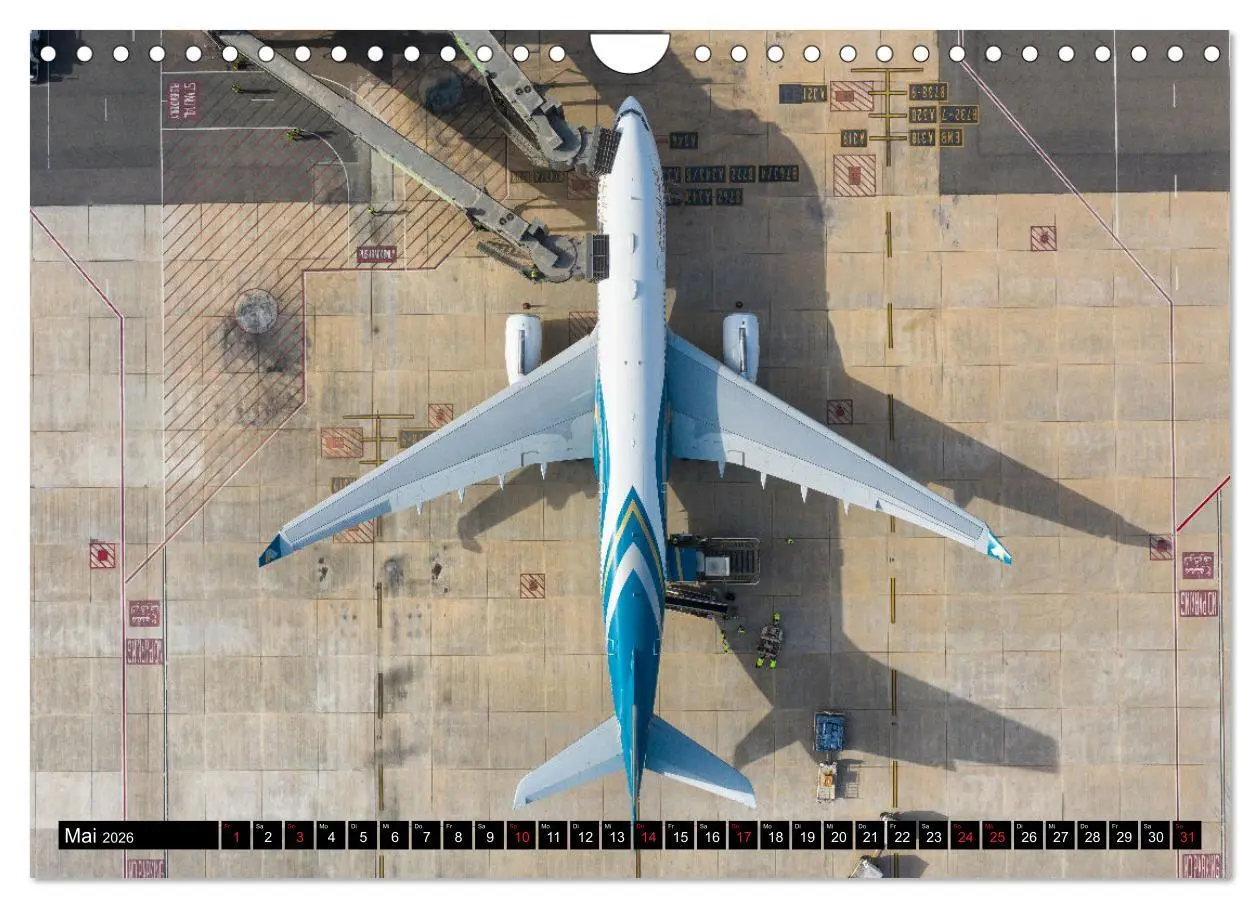 Bild: 9783457924556 | Airliner 2026 (Wandkalender 2026 DIN A4 quer), CALVENDO Monatskalender