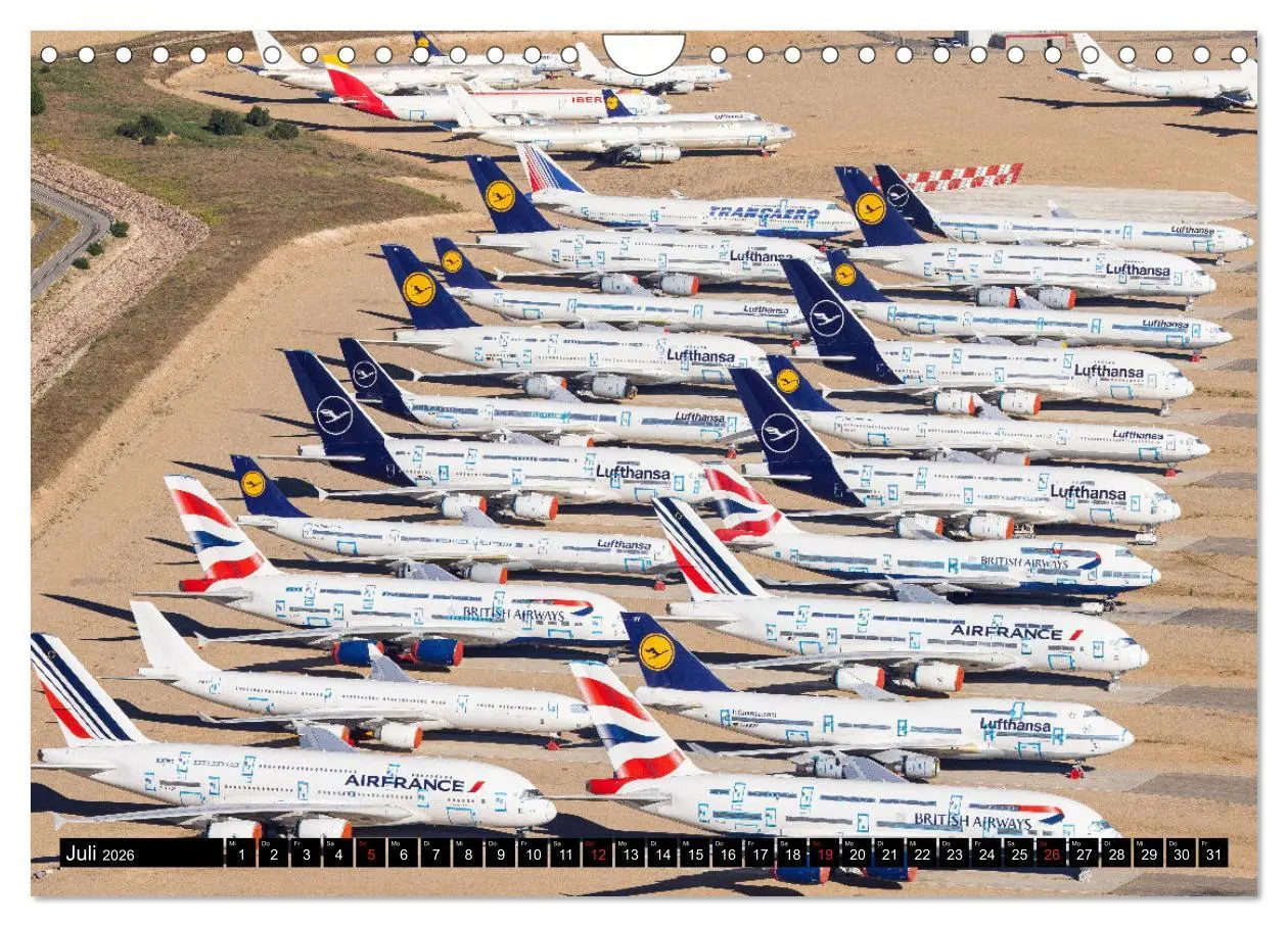 Bild: 9783457924556 | Airliner 2026 (Wandkalender 2026 DIN A4 quer), CALVENDO Monatskalender