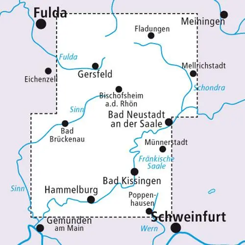Rückseite: 9783747304556 | Mountainbikekarte Rhön 1 : 50 000 | (Land-)Karte | Deutsch | 2020
