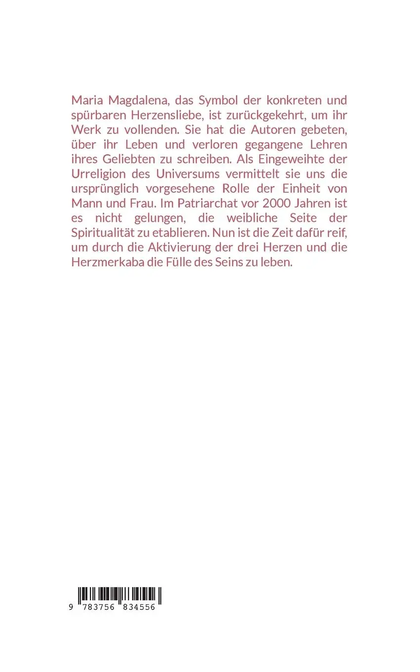 Rückseite: 9783756834556 | Maria Magdalena ist zurück! | Michael Gabriel | Taschenbuch | 72 S.