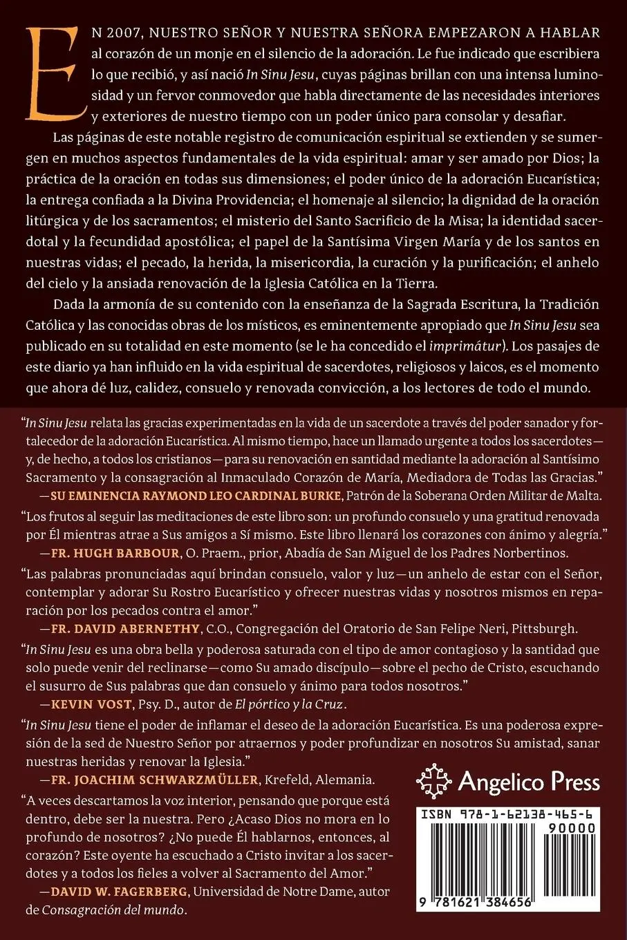Rückseite: 9781621384656 | In Sinu Jesu | Un Monje Benedictino | Taschenbuch | Spanisch | 2019