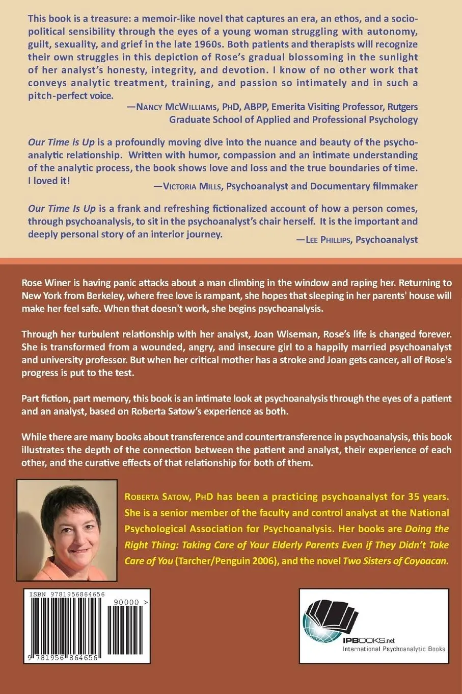 Rückseite: 9781956864656 | Our Time is Up | A Novel | Roberta Satow | Taschenbuch | Englisch