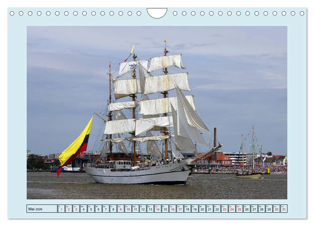 Bild: 9783457774656 | Segelschulschiffe aus aller Welt (Wandkalender 2026 DIN A4 quer),...