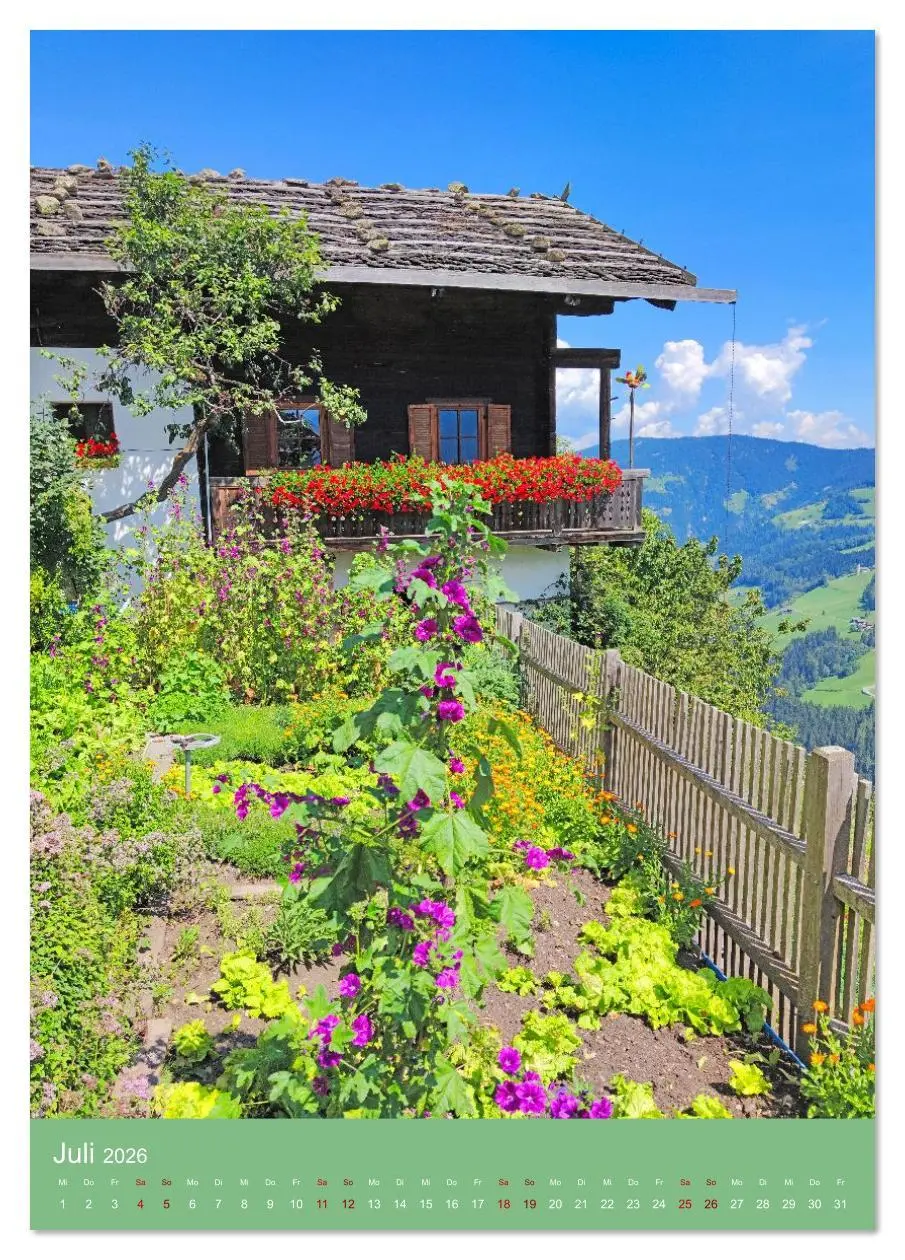 Bild: 9783516624656 | Südtirol Bergbauernhöfe am Steilhang (Tischkalender 2026 DIN A5...