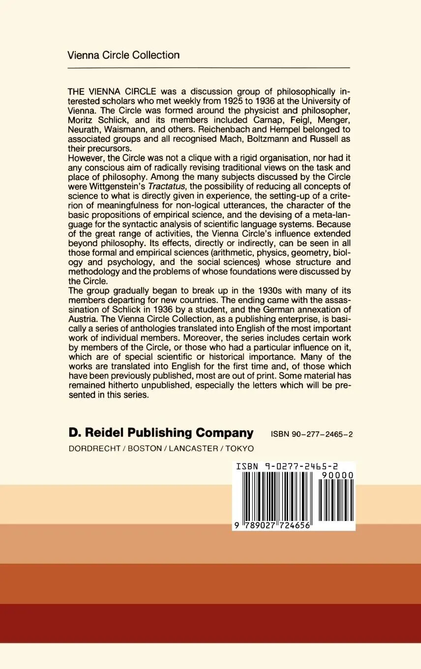Rückseite: 9789027724656 | The Problems of Philosophy in Their Interconnection | Moritz Schlick