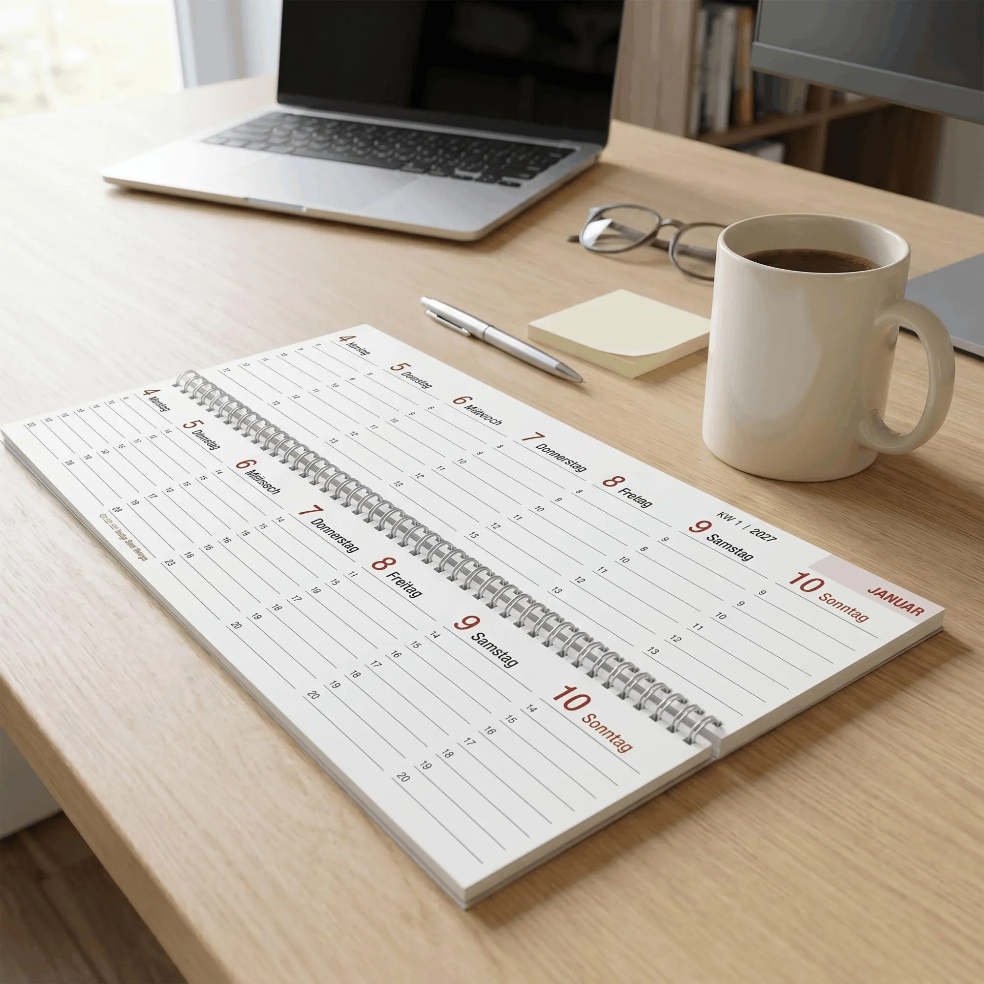 Bild: 4069095014756 | Tischquerkalender GROSSDRUCK 2027 | Neumann Verlage GmbH &amp; Co KG