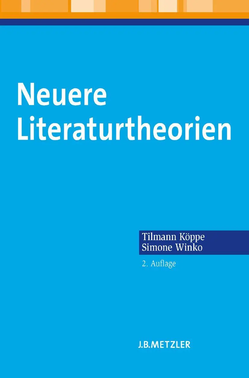 Cover: 9783476024756 | Neuere Literaturtheorien | Eine Einführung | Simone Winko (u. a.)