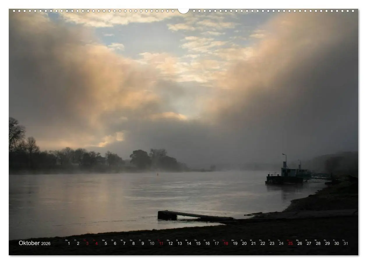 Bild: 9783516094756 | Die Elbe in Dresden-Laubegast (hochwertiger Premium Wandkalender...