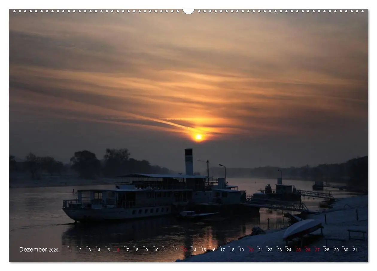 Bild: 9783516094756 | Die Elbe in Dresden-Laubegast (hochwertiger Premium Wandkalender...