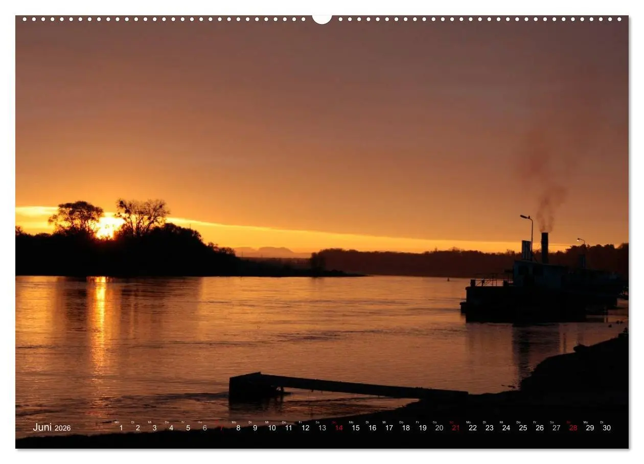 Bild: 9783516094756 | Die Elbe in Dresden-Laubegast (hochwertiger Premium Wandkalender...