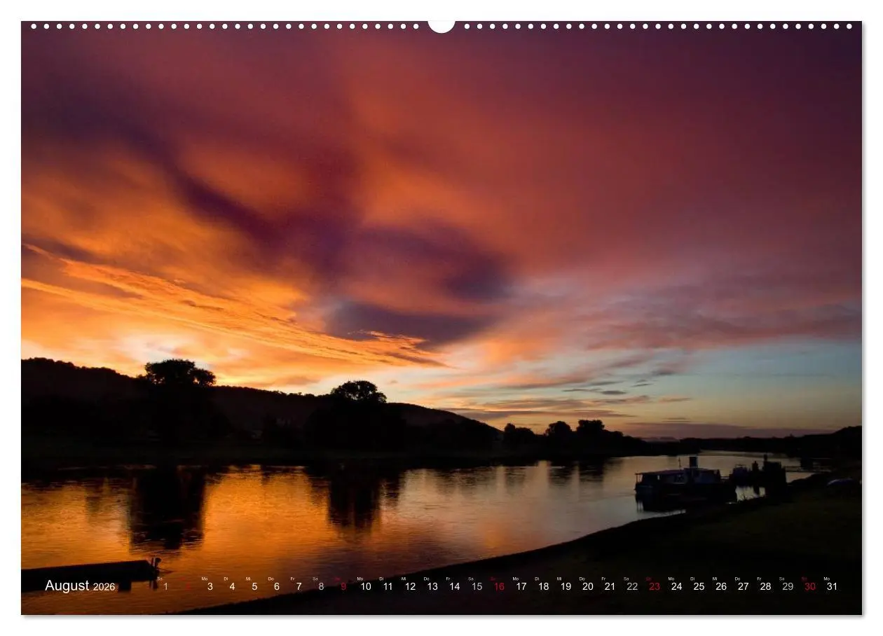 Bild: 9783516094756 | Die Elbe in Dresden-Laubegast (hochwertiger Premium Wandkalender...
